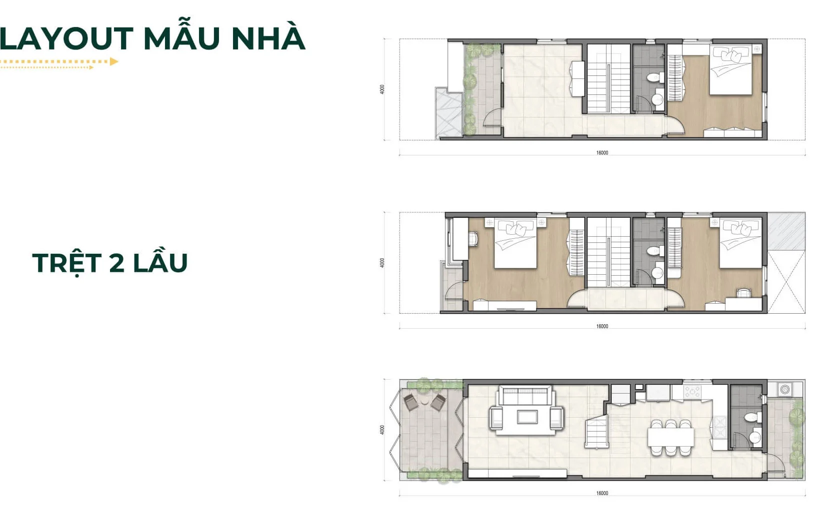 Mẫu Nhà 1 trệt 2 lầu Phước Đông New City