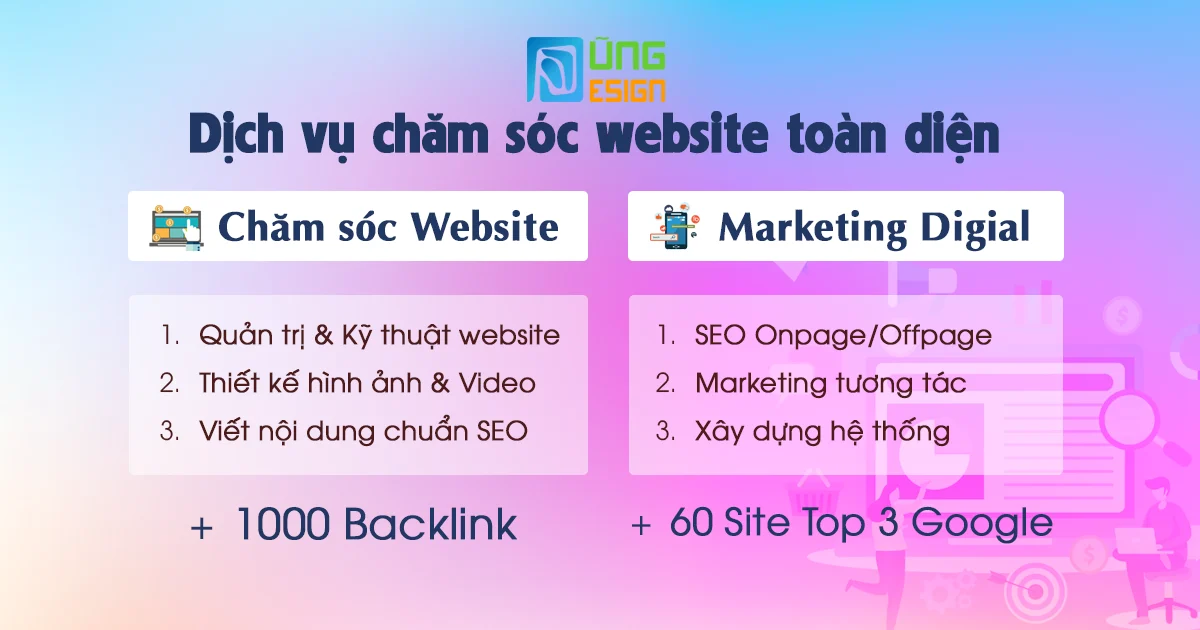 Dịch vụ Chăm Sóc Website & Marketing