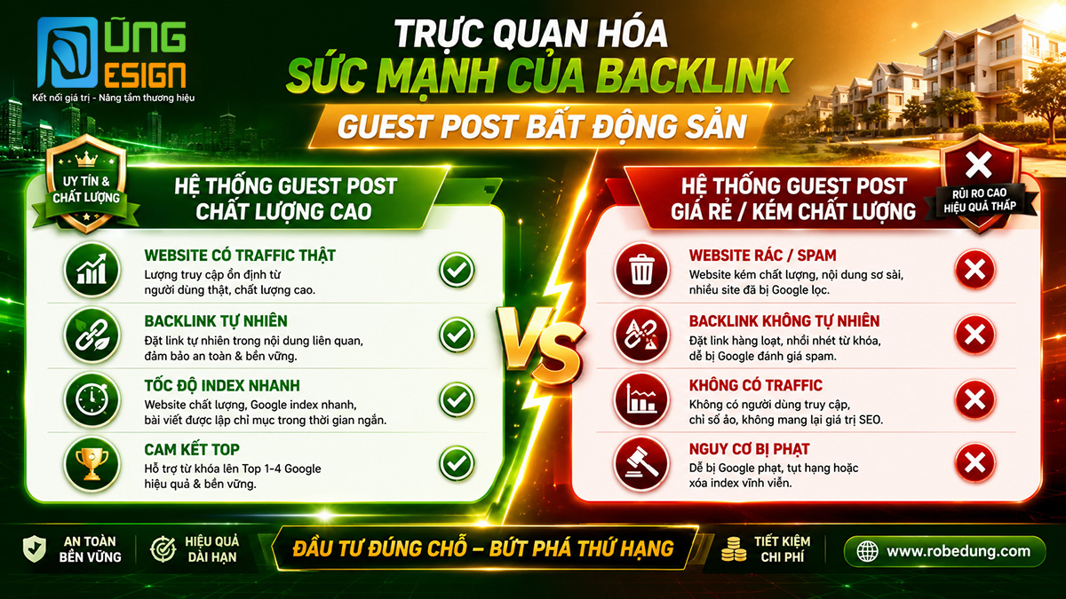 Dịch vụ Guest Post Bất động sản | 50+ Trang Top Google Lý Do Bạn Cần Đến Hệ Thống Site Guest Post Bất Động Sản Tại Dũng Design