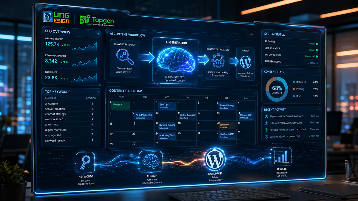 Đăng Bài WordPress Tự Động Với Topgen Lợi Ích Vượt Trội Từ "Hệ Thống Đăng Bài Topgen Tại Dũng Design"